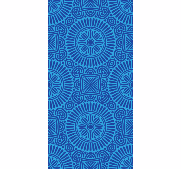 Mandala modré tóny zenroleta - TenStickers
