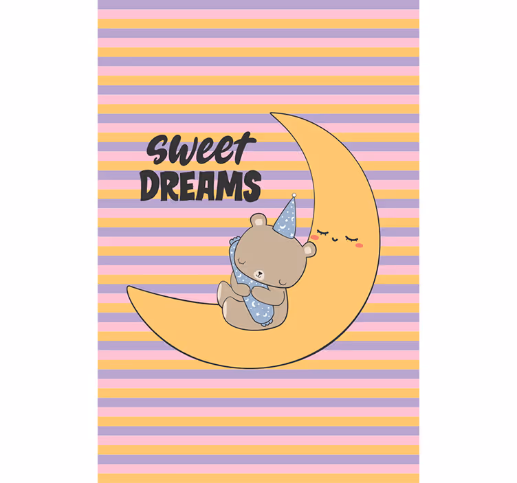 Spící dítě medvěd dětská slepota - TenStickers