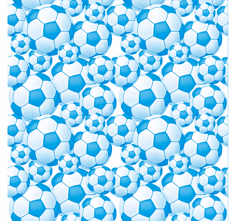 Modrý míč vzor fotbalroleta - TenStickers