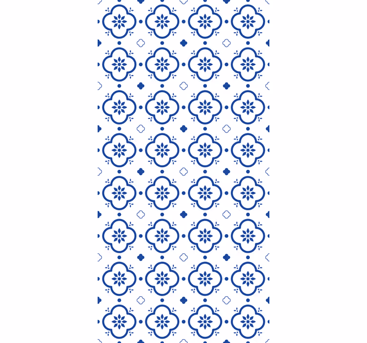 Modré dlaždice efekt vzorroleta - TenStickers