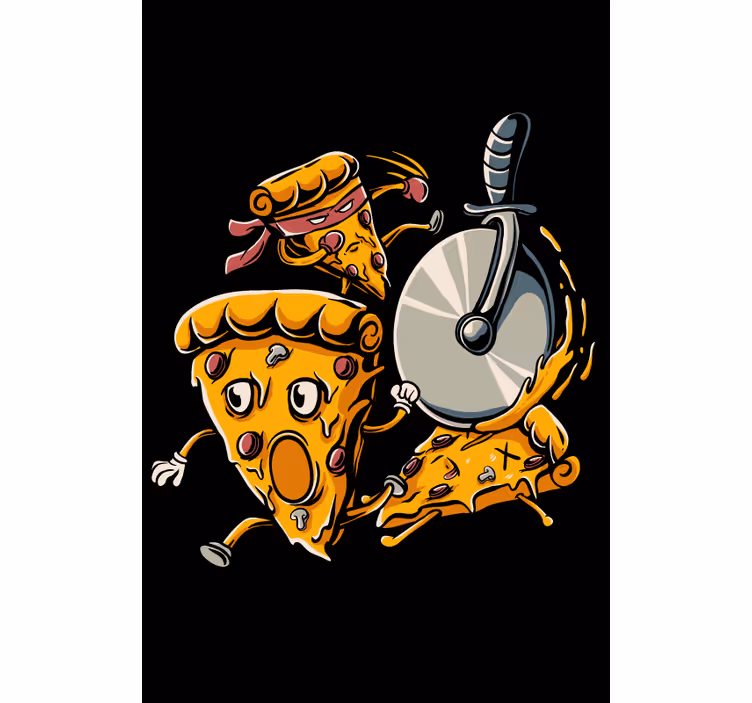Pizza zábava jídelnaroleta - TenStickers