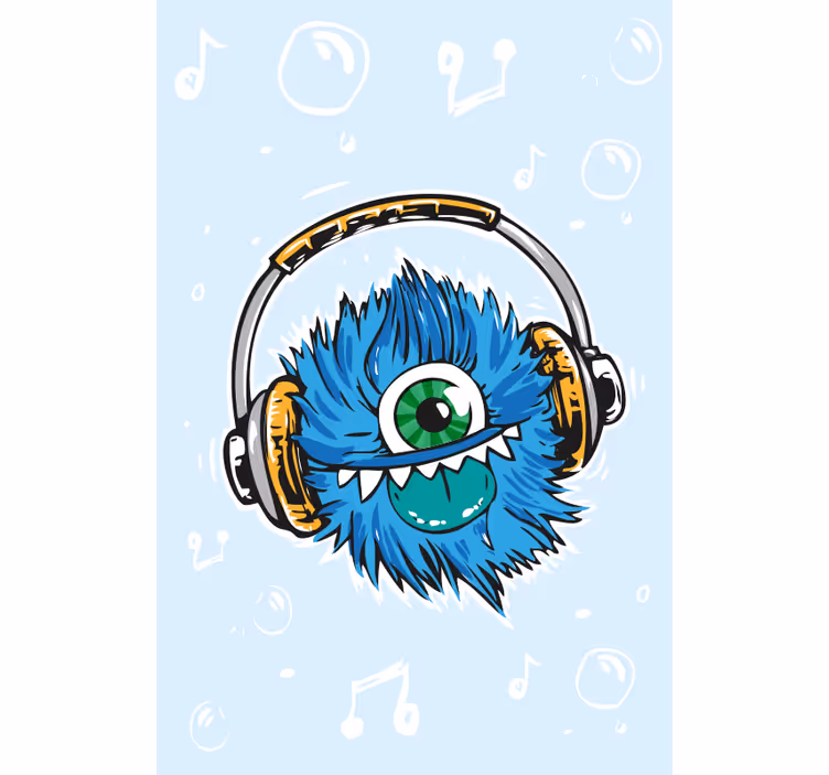 Monster sluchátka Zábavní roleta - TenStickers