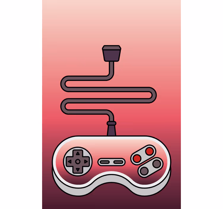 červený ovladač Roleta Geek - TenStickers
