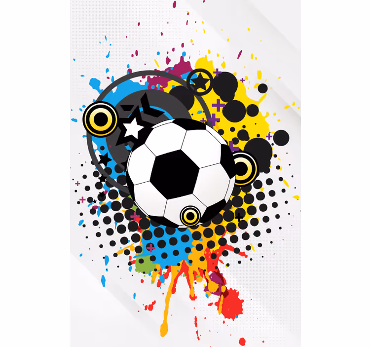 Umělecké fotbalové sportovní nevidomé - TenStickers