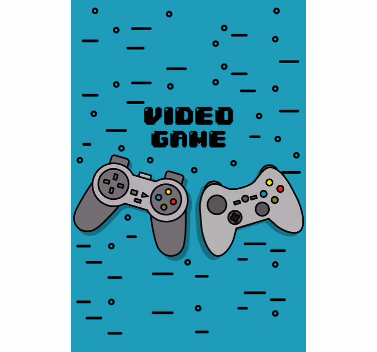 Dva retro ovladače geek roleta - TenStickers