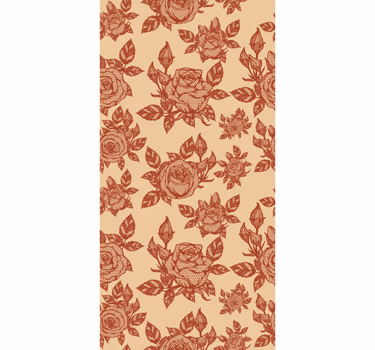 Růžová krajka design obývací pokojroleta - TenStickers