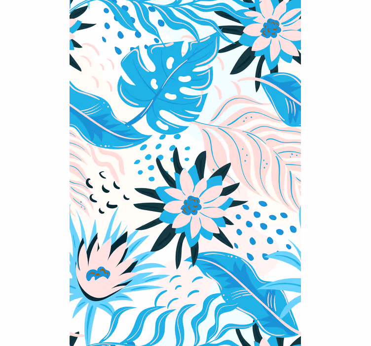 Botanický vzor design Roleta Květiny a rostliny - TenStickers