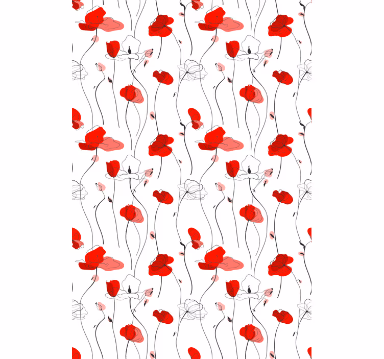 Elegantní květinový květ Květinová roleta - TenStickers