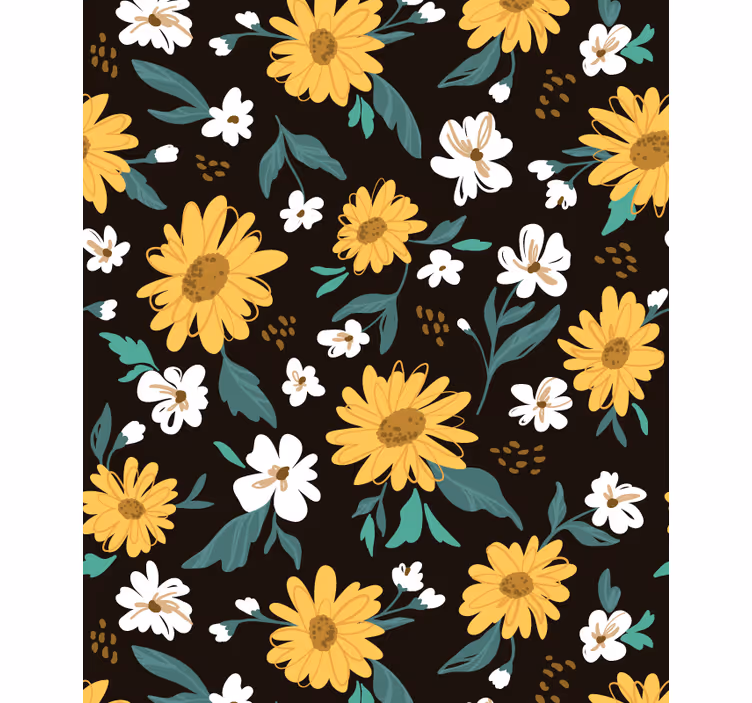 Roleta květiny a rostliny Živý botanický motiv - TenStickers
