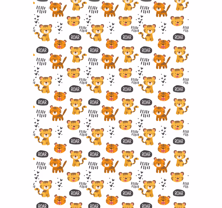 Tygři opakující se vzor dětskéroleta - TenStickers