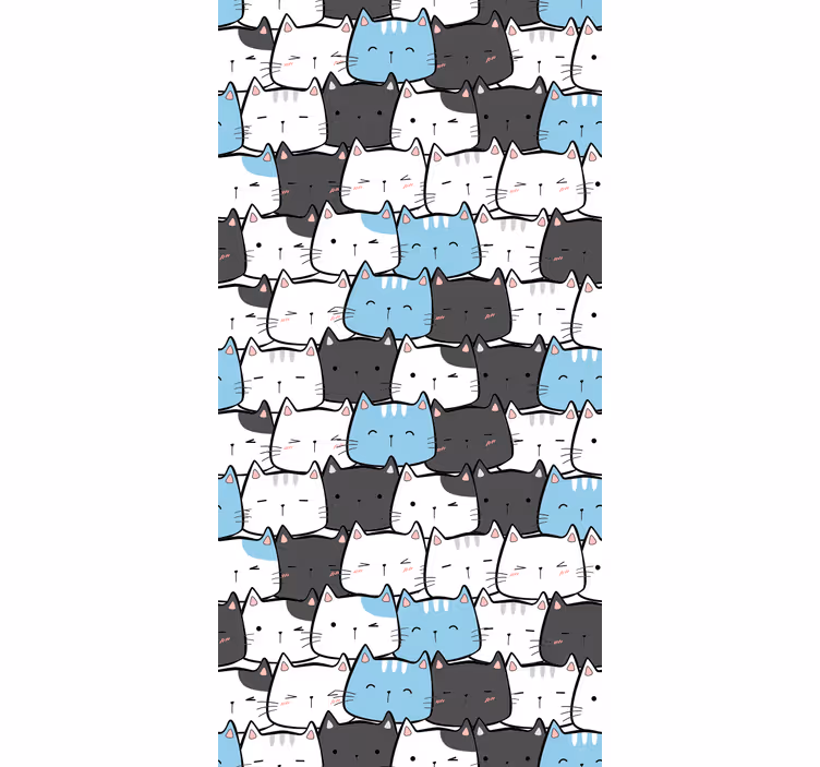 Roztomilé kočky karikatury dětskéroleta - TenStickers