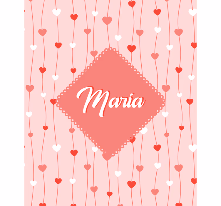 Láska srdce se jménem Romantická roleta - TenStickers