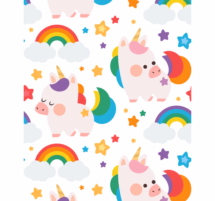 Roztomilí jednorožci si hrají Roleta - TenStickers