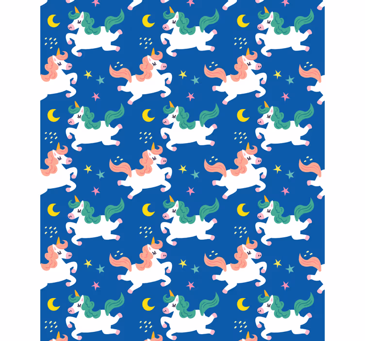 Jednorožci pod měsíčním světlem zvířecí roleta - TenStickers
