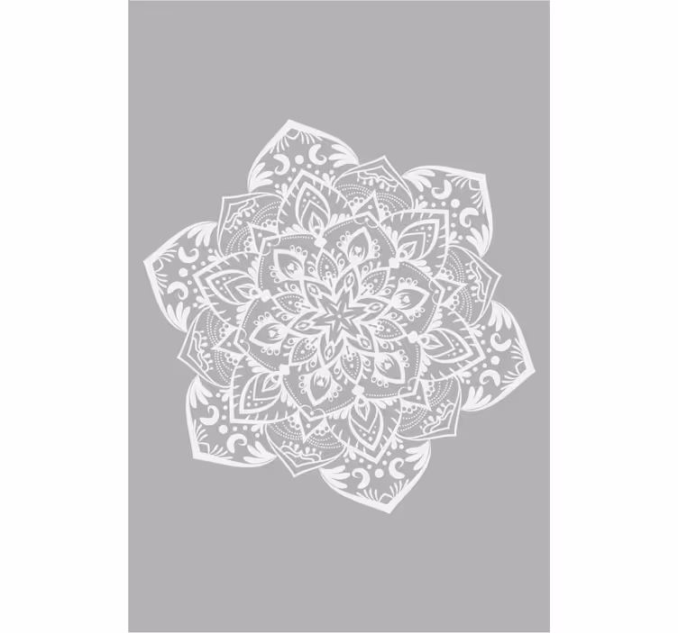 šedá minimalistická mandala hlavní ložnice žaluzie - TenStickers