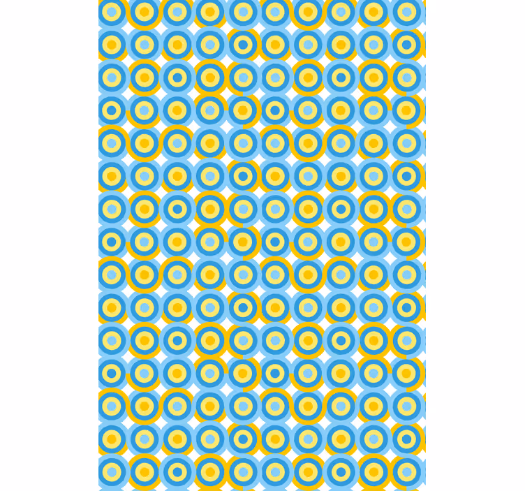 Kruhový vzor v modré barvě Roleta - TenStickers