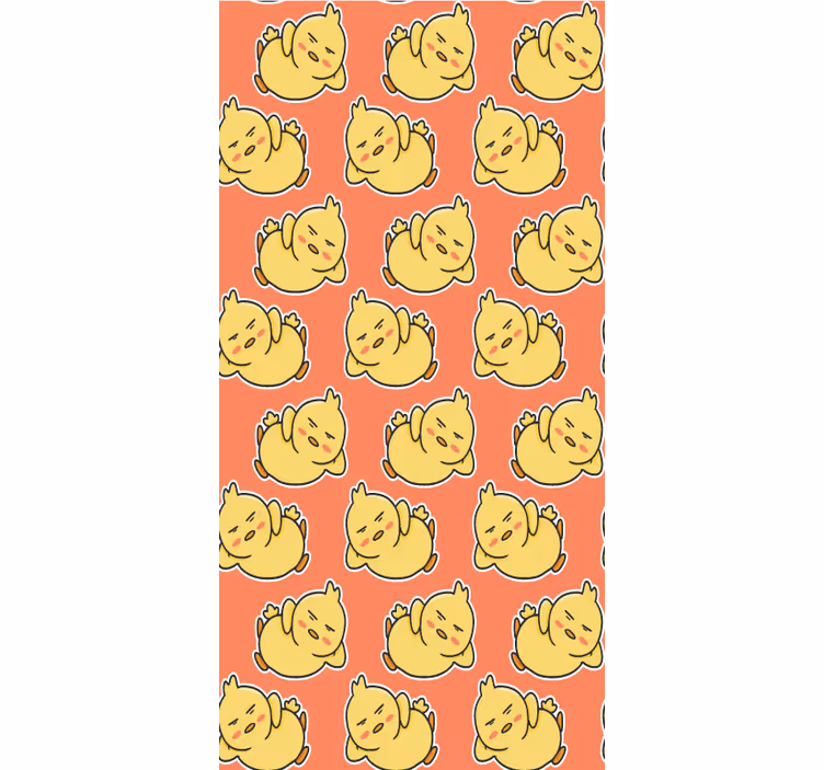 žlutá kuřátka znaky zvířecí roleta - TenStickers