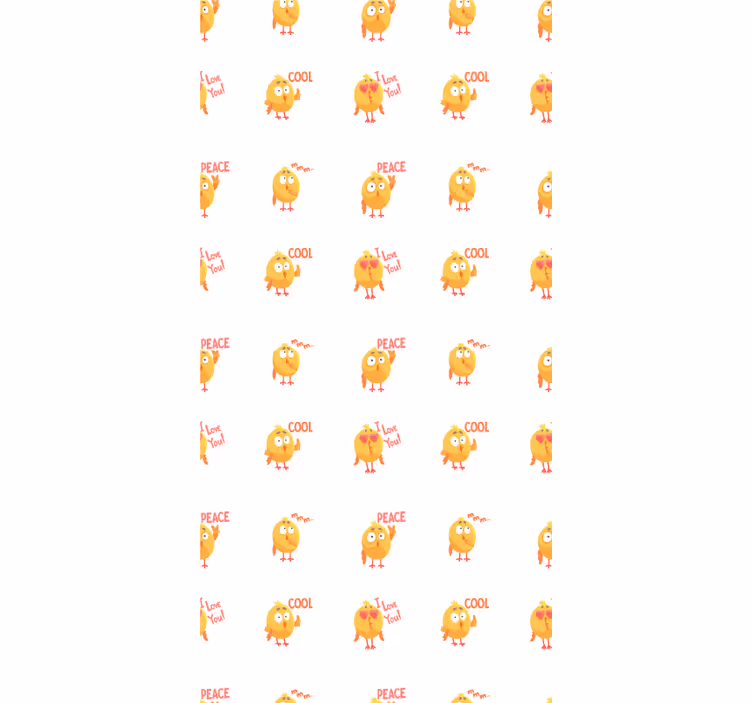 Roztomilé ptáky výrazy zvířecí roleta - TenStickers