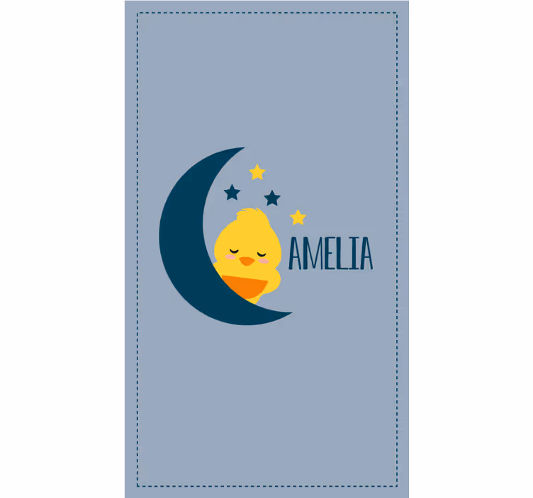 Měsíční kuřátko se jménem Roleta děti - TenStickers