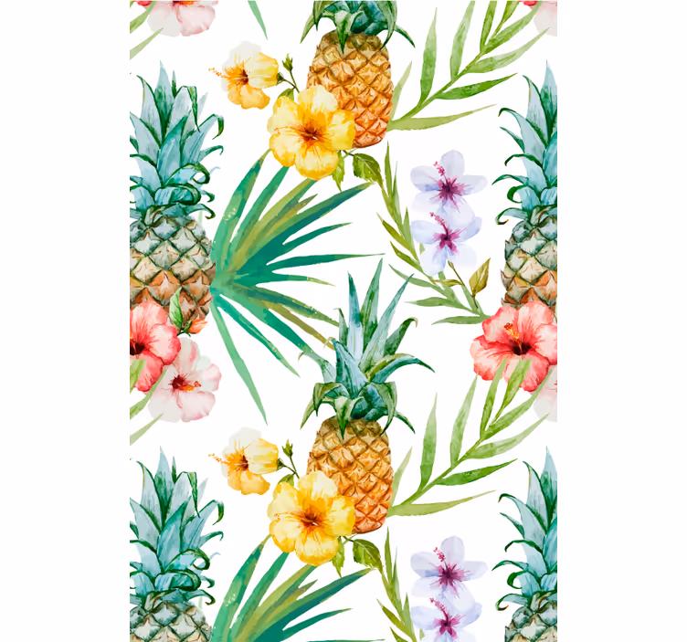 Malovaná ananasová Roletace na ovoce a zeleninu - TenStickers