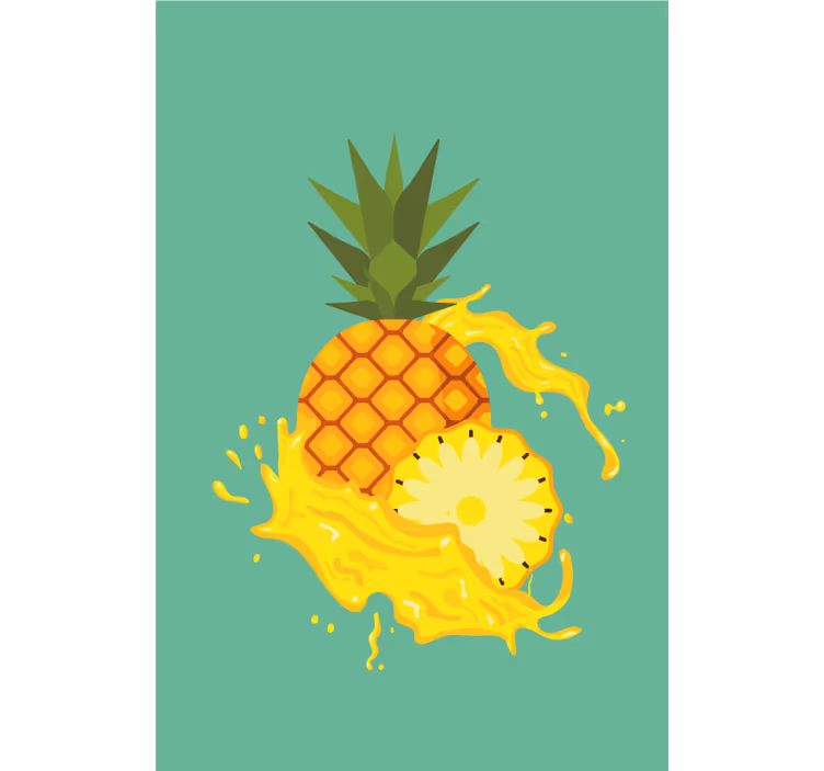 Ananasový střik Roleta ovoce a zeleninu - TenStickers