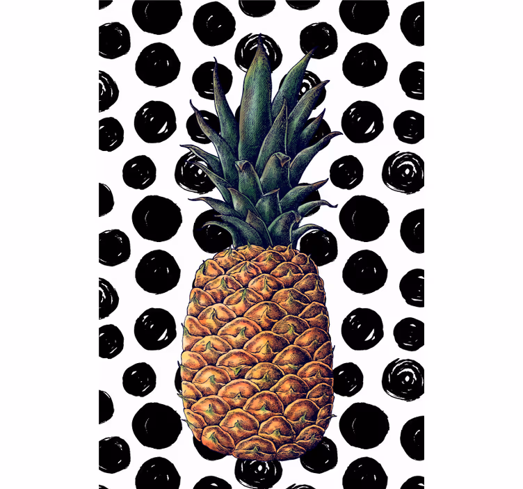 Ananas s tečkami Roleta ovoce a zeleninu - TenStickers