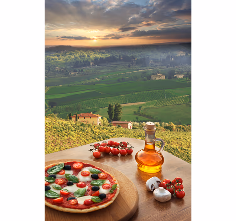 Italská kulinářská krajina Roleta ovoce a zeleninu - TenStickers