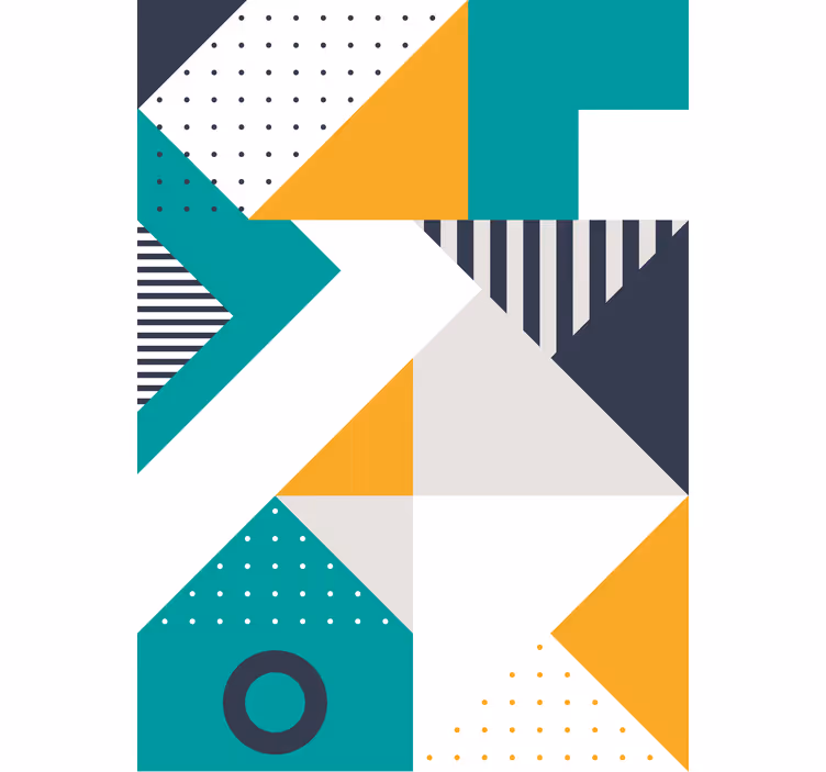 Směs geometrických vzorů Moderní roleta - TenStickers