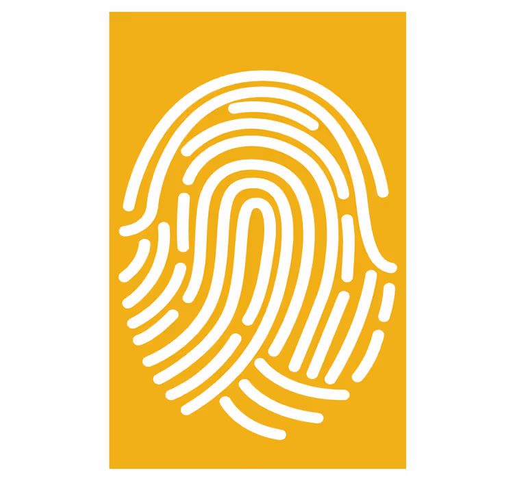 Otisk prstu abstraktní uměníroleta malba - TenStickers