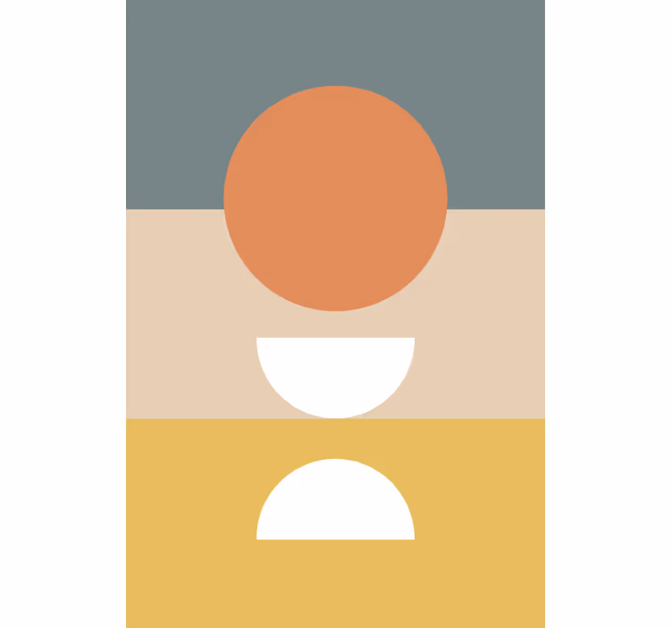 Uspořádání geometrických tvarů Moderní roleta - TenStickers
