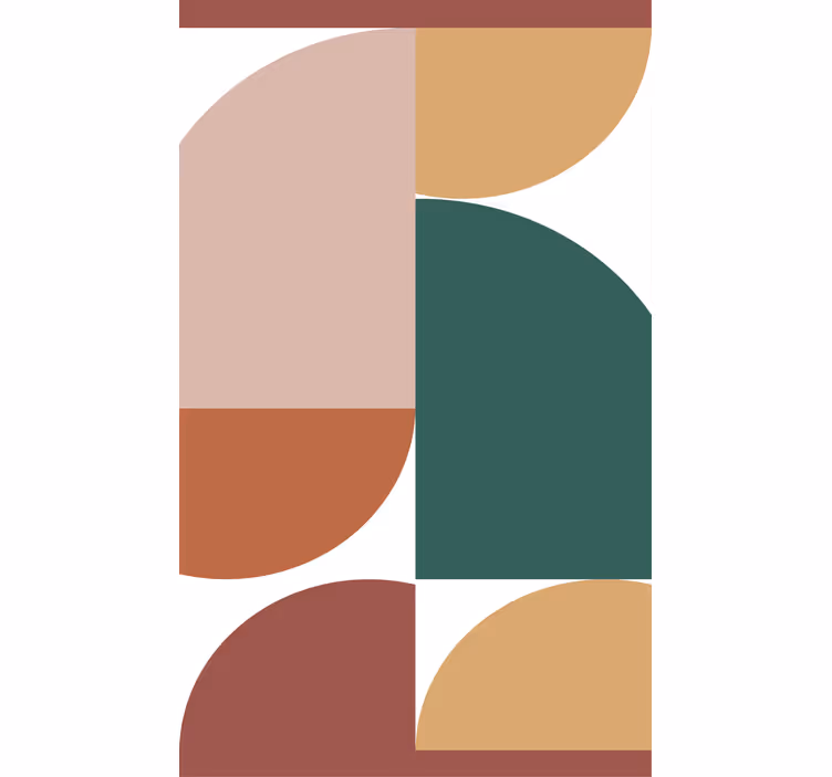 Geometrické kruhové vzory Moderní roleta - TenStickers