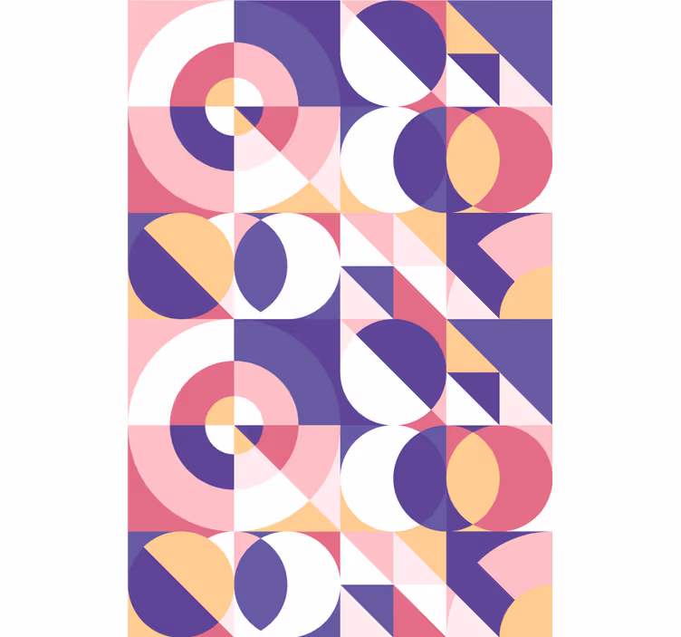 Abstraktní postavy geometrické uměníroleta malba - TenStickers