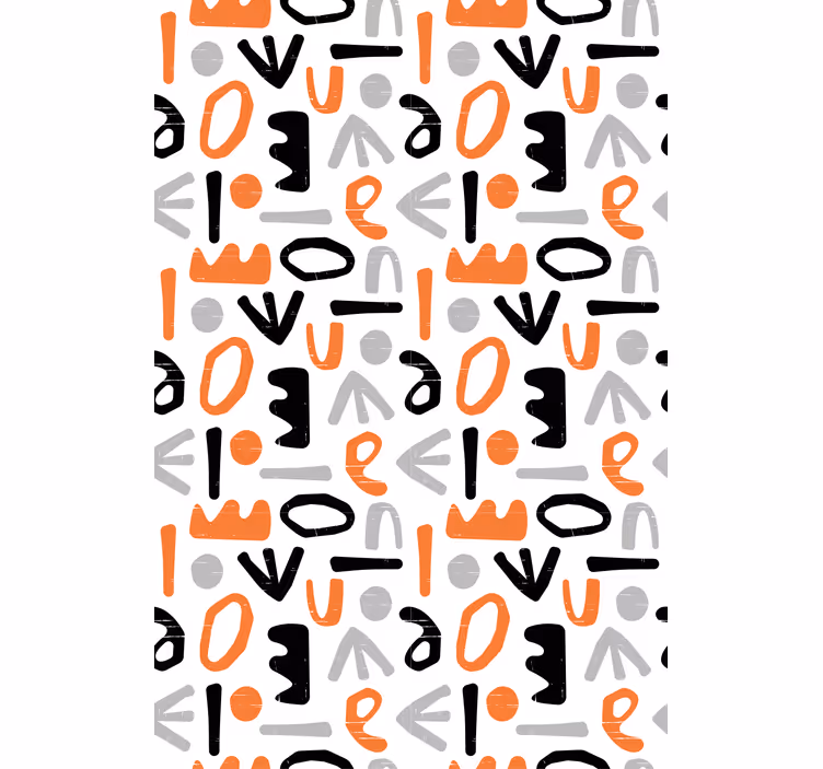 Geometrická písmena Roleta s textem - TenStickers