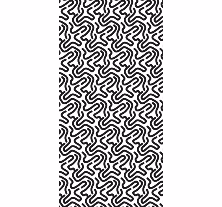 Abstraktní křivky Roleta textura a vzor - TenStickers