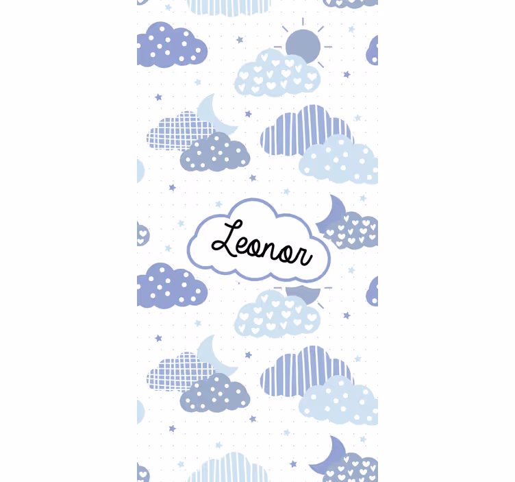 Personalizovaný cloudový vzor Roleta s mraky - TenStickers