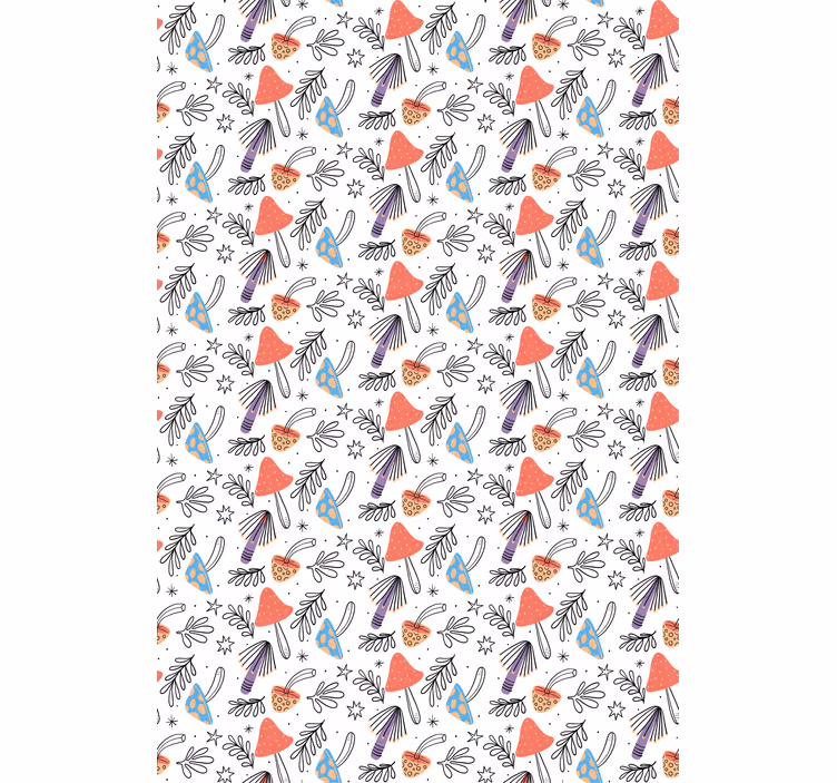 Funky květinový design Roleta Květiny a rostliny - TenStickers
