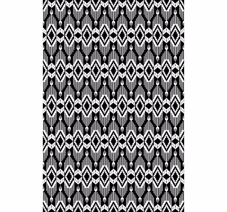 Roleta textura a vzor geometrický černý motiv - TenStickers