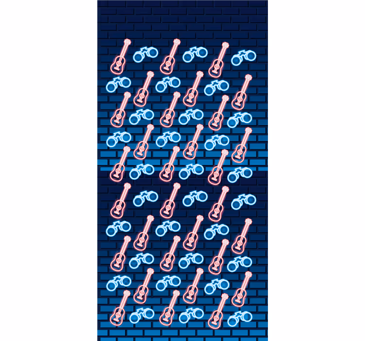 Hudební kytarový vzor Originální roleta - TenStickers