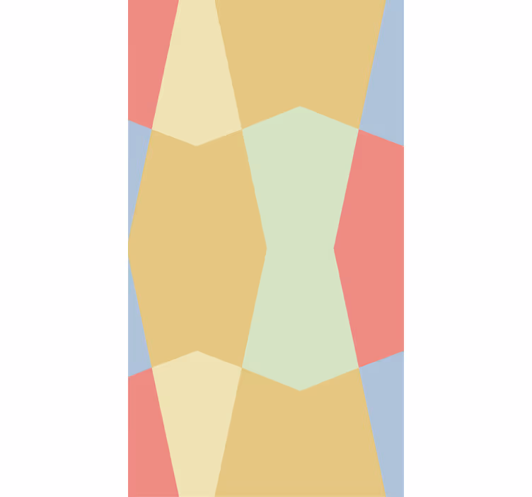 Geometrické pastely Plochá barevná roleta - TenStickers