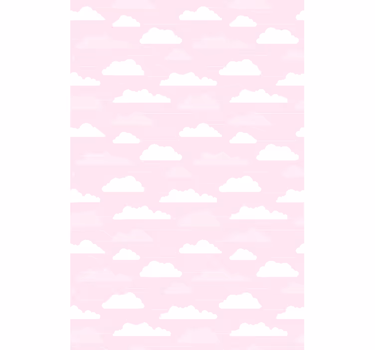 Růžové pozadí s kresleným stylem cloud blind - TenStickers