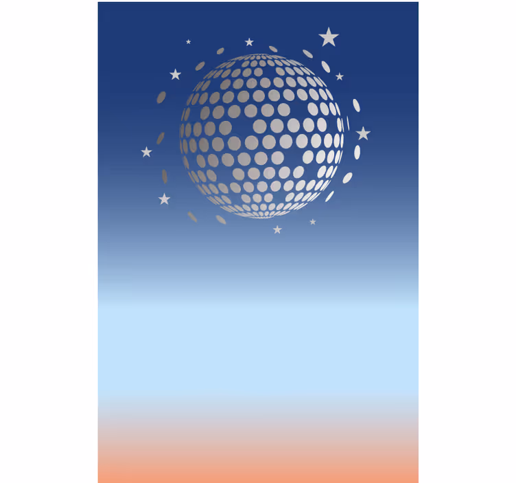 Abstraktní disco pohled Originální roleta - TenStickers