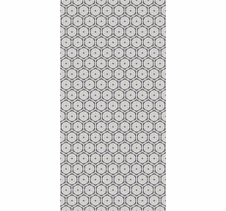 Okrasný šedý vzor koupelnová roleta - TenStickers