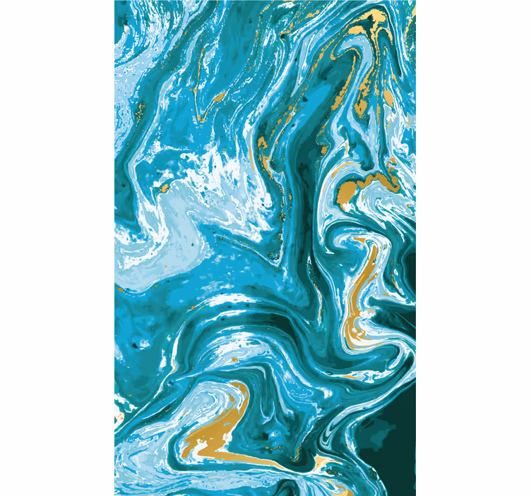 Mramorované aqua víry Roleta textura a vzor - TenStickers