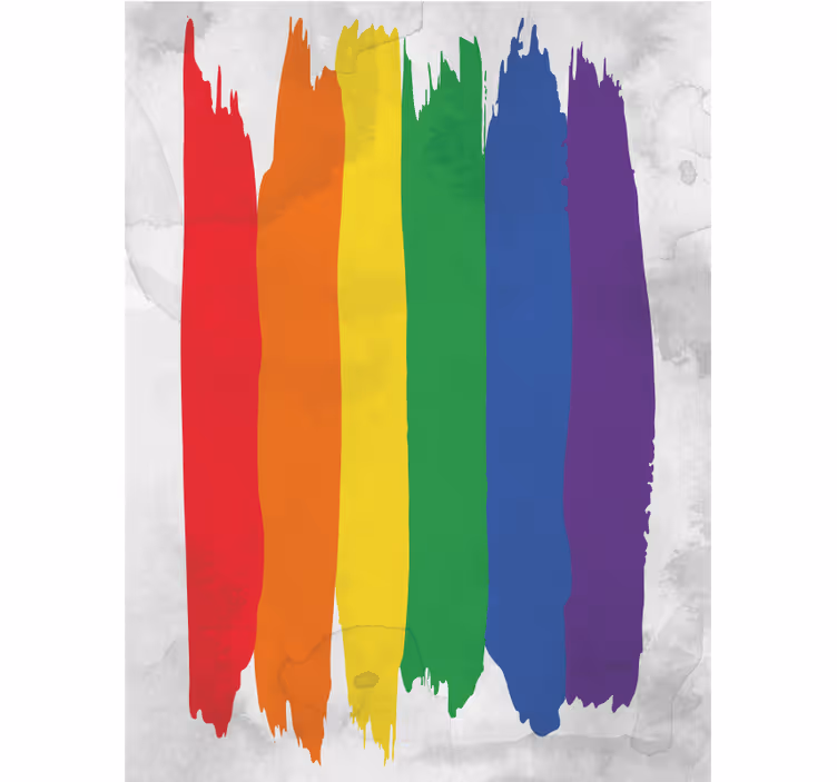 Duhové štětcové pruhy Roleta pro teenagery - TenStickers