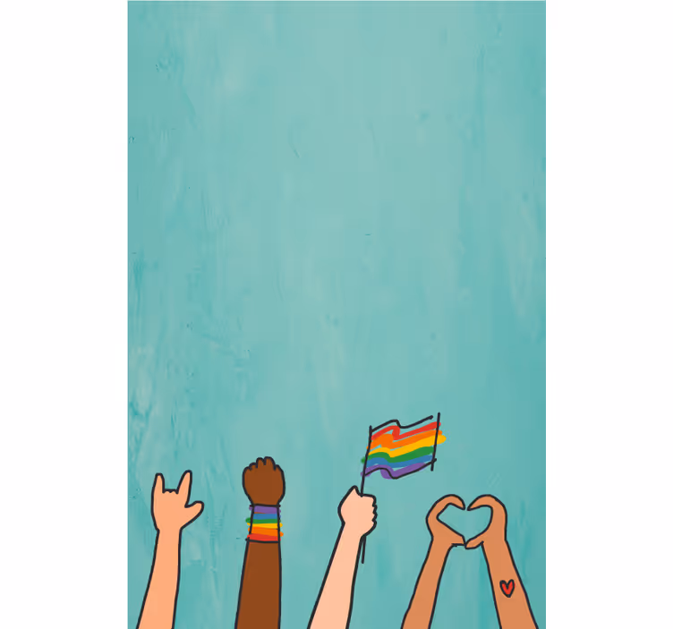 Displej hrdých rukou Roleta - TenStickers