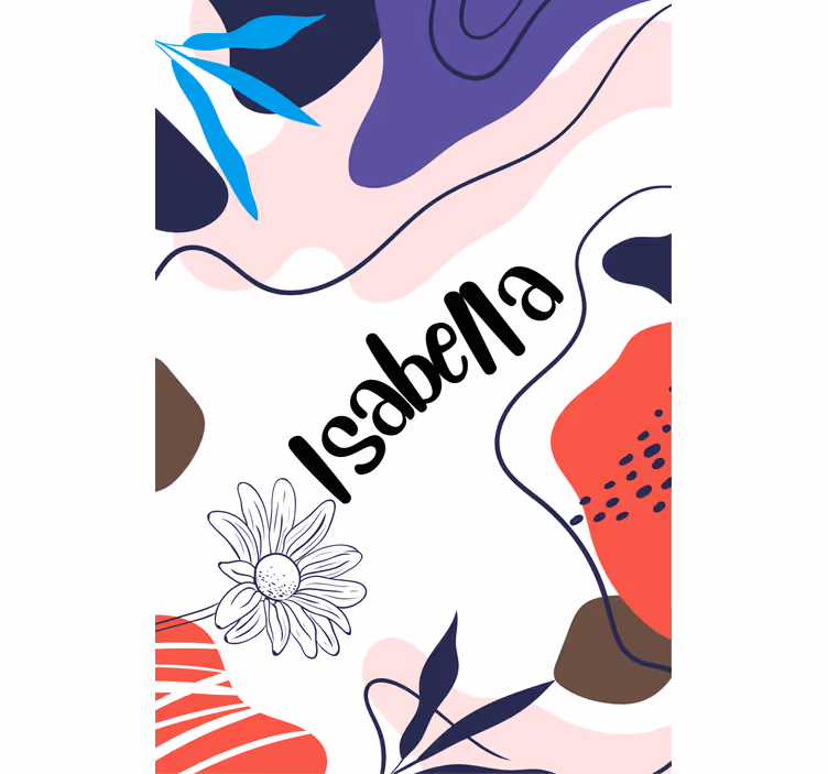 Motiv květinového jména Moderní roleta - TenStickers