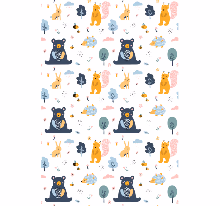Severská lesní stvoření zvířecí roleta - TenStickers