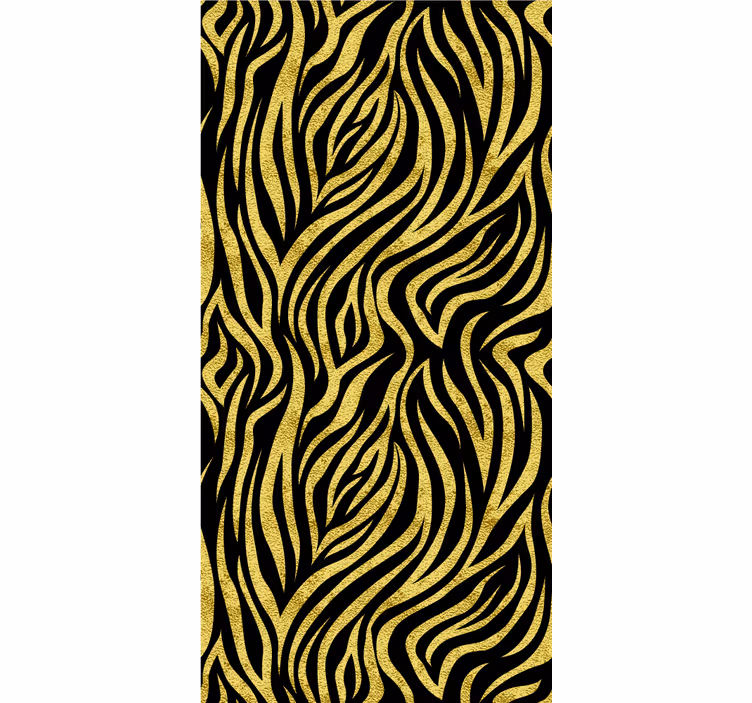 Zlatá zebra vzor různé zvířecí rolety - TenStickers