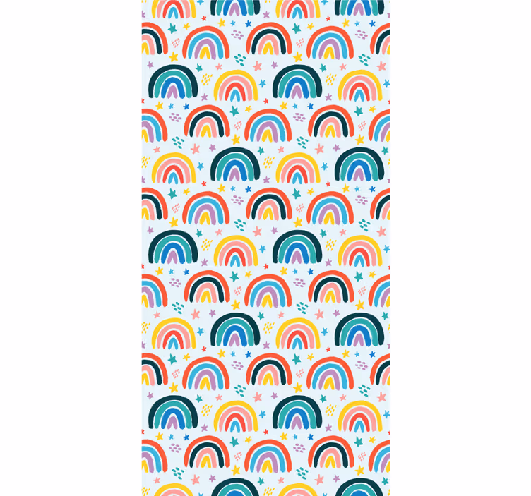Vzory modré duhy Roleta děti - TenStickers