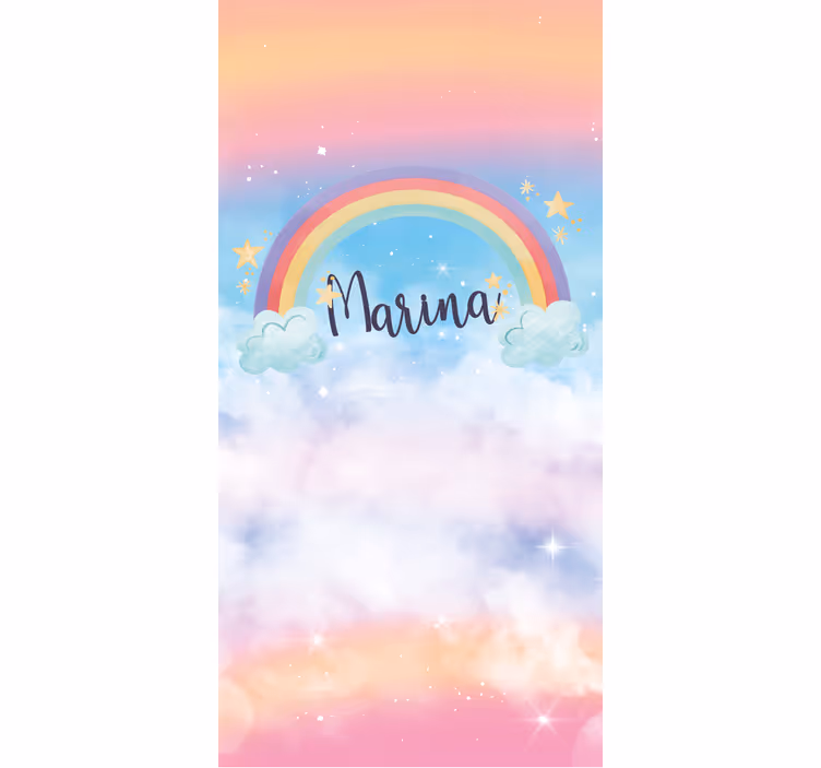 Fantastická duha s pěknými mrakyroleta - TenStickers